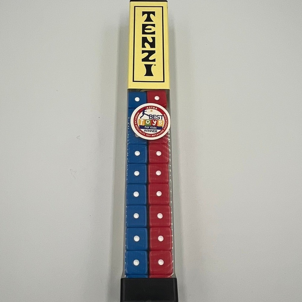 Tenzi Dice Game Kids One Size Red Blue Brand New Fast Paced Family Fun - Picture 2 of 4